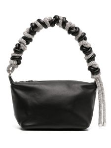 Kara sac porté épaule à ornements en cristal - Noir