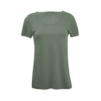 T-shirt van bio-zijde, zeegras Maat: 44/46