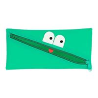 Schoolpennenzak Safta Gezicht 22 x 11 x 1 cm Groen