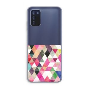 Gekleurde driehoekjes: Samsung Galaxy A03s Transparant Hoesje