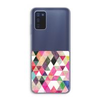 Gekleurde driehoekjes: Samsung Galaxy A03s Transparant Hoesje