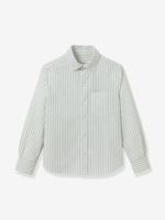 Lang gestreept overhemd groen
