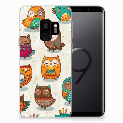 Samsung Galaxy S9 | TPU Hoesje | Vrolijke Uilen