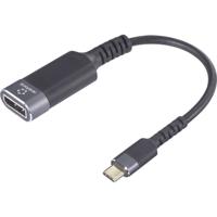 Renkforce RF-6798310 USB-C / DisplayPort Adapterkabel [1x USB-C stekker - 1x DisplayPort bus] Zwart-grijs 4K UHD 0.20 m
