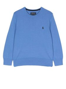 POLO RALPH LAUREN KIDS pull à logo brodé - Bleu