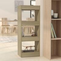 Boekenkast/kamerscherm 40x30x103 cm bewerkt hout sonoma eiken