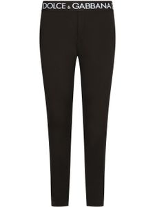 Dolce & Gabbana legging à taille à logo - Noir