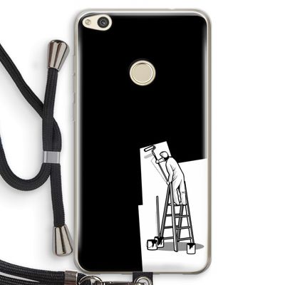 Musketon Painter: Huawei Ascend P8 Lite (2017) Transparant Hoesje met koord