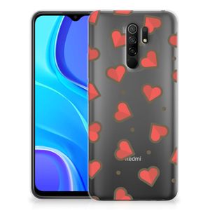 Xiaomi Redmi 9 TPU bumper Hearts