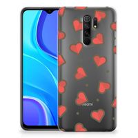 Xiaomi Redmi 9 TPU bumper Hearts