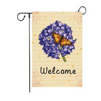 Hello Spring Welcome Garden Flag 12 x 18 Inch Burlap Yard Flag Double Sided Printed Holiday Outdoor Decor Flag