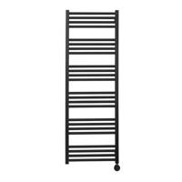 Crosswater MPRO Elektrische handdoekradiator - 140x50cm - 600 Watt - mat zwart MP48X1380MBELEC