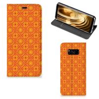 Samsung Galaxy S8 | Hoesje met Magneet | Batik Oranje