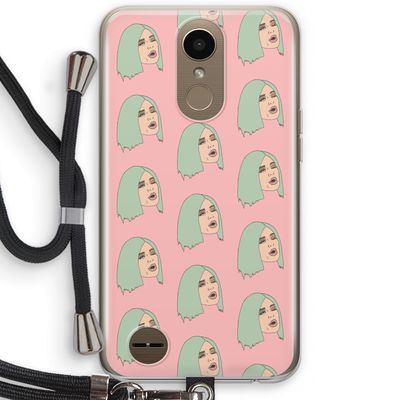 King Kylie: LG K10 (2017) Transparant Hoesje met koord