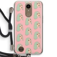 King Kylie: LG K10 (2017) Transparant Hoesje met koord