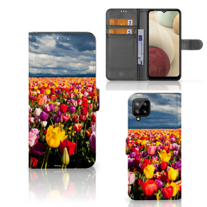 Samsung Galaxy A12 Hoesje Tulpen