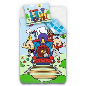 Studio 100 Bumba Dekbedovertrek - 100% Katoen - 1-persoons (140x200 Cm + 1 Sloop) - 1 Stuk (65x65 Cm) - Multi