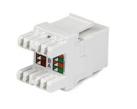 StarTech.com 180° Cat6 Contactbus RJ45 Ethernet Cat6 Wandcontactbus Wit Type 110 - thumbnail