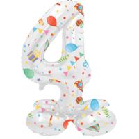 Folat folieballon staand 4 joyful party 41 cm | 20 stuks