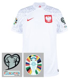 Polen Shirt Thuis 2022-2023 + EK 2024 Kwalificatiebadges