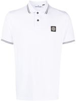 Stone Island polo en coton stretch à motif Compass - Blanc - thumbnail