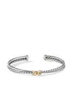 David Yurman bracelet chaîne Petite X Center Station en or 18ct et argent sterling - thumbnail