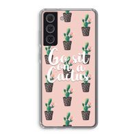 Cactus quote: Samsung Galaxy S21 FE Transparant Hoesje Cactus quote: Samsung Galaxy S21 FE Transparant Hoesje
