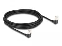 DeLOCK RJ45 Network Cable Cat.6A S/FTP Slim 90° downwards / downwards angled 5 m kabel - thumbnail