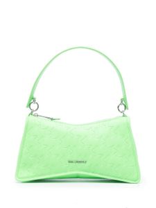 Karl Lagerfeld sac porté épaule à motif monogrammé en relief - Vert