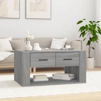 Salontafel 80x50x40 cm bewerkt hout grijs sonoma eiken