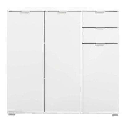 Leen Bakker - Kast Alaska - 101x107x35 Cm - Spaanplaat - Wit