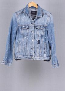 Scotch & Soda Blue vintage denim jacket in size S for Unisex