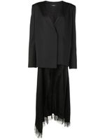 Goen.J blazer portefeuille en soie et laine mélangées - Noir Goen.J blazer portefeuille en soie et laine mélangées - Noir