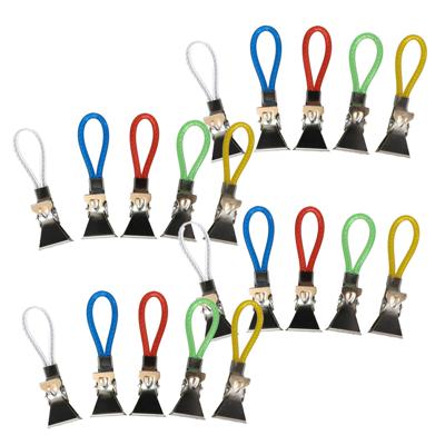 Gerimport Handdoekhaakjes - gekleurd - 20x - handdoekclips - ophanghaakjes