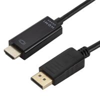 4K x 2K DP naar HDMI converter kabel kabel lengte: 1.8 m (zwart)