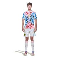adidas x BAPE Voetbaltenue Blauw Roze Wit adidas x BAPE Voetbaltenue Blauw Roze Wit