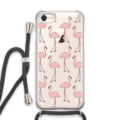 Anything Flamingoes: iPhone 7 Transparant Hoesje met koord