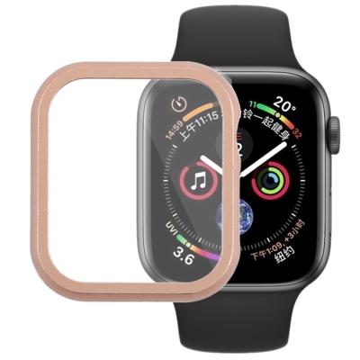 Metalen voor frame beschermhoes voor Apple Watch serie & 44mm (rosé goud)