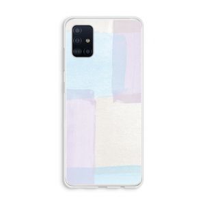 Square pastel: Galaxy A51 4G Transparant Hoesje