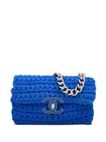 CHANEL Pre-Owned sac porté épaule Classic Flap Crochet (2014) - Bleu - thumbnail