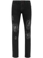 Philipp Plein jean skinny à taille basse - Noir