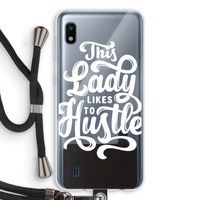Hustle Lady: Samsung Galaxy A10 Transparant Hoesje met koord