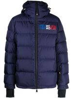 Moncler Grenoble veste matelassée Isorno à logo imprimé - Bleu - thumbnail