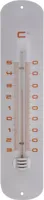 Muurthermometer metaal wit h30cm
