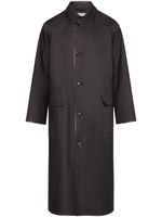 Maison Margiela manteau en coton à simple boutonnage - Noir