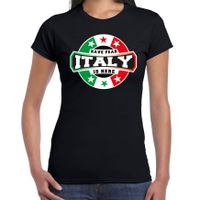 Have fear Italy is here / Italie supporter t-shirt zwart voor dames