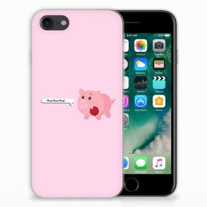 iPhone SE 2022 | SE 2020 | 8 | 7 Telefoonhoesje met Naam Pig Mud