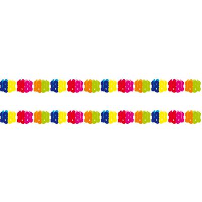 Folat slinger 18 jaar - Set van 2x stuks - 6 m - papier - verjaardag - versiering
