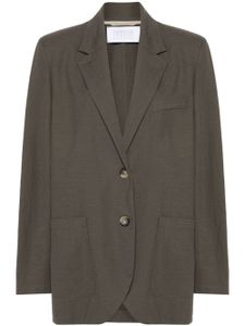 Harris Wharf London blazer à simple boutonnage - Marron