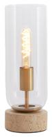 Light & Living Tafellamp Rylano Glas - Beige